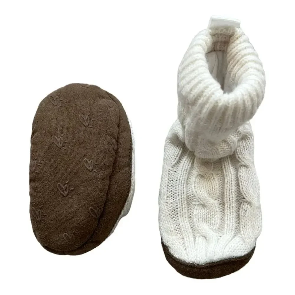 baby booties knit, baby boy/girl crib shoes socks, 3 different colors